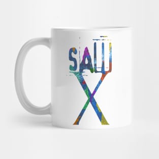 colourful SAW X ( saw 10 ) I Want To Play A Game movie billy puppet Mug